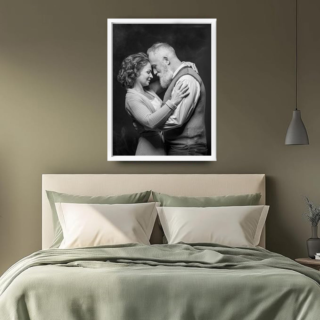 16x20 White Metal Frame + Photo