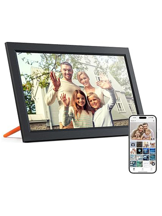 DIGITAL PICTURE FRAME 10.1 INCHES, FREE 64GB MEMORIES, TOUCH SCREEN BLACK EDITION